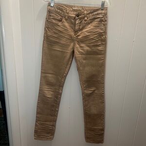Free People Boot Cut Jeans in Tan